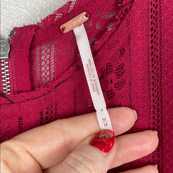 Free People Tu Es La lace summer dress - size M - Picture 3 of 5